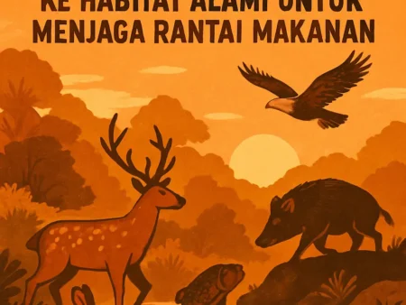 Reintroduksi Satwa Kunci ke Habitat Alami untuk Menjaga Rantai Makanan