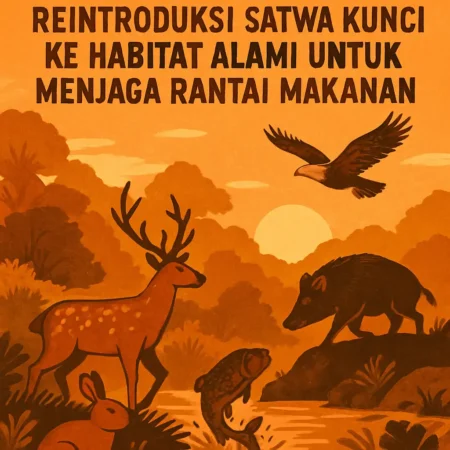 Reintroduksi Satwa Kunci ke Habitat Alami untuk Menjaga Rantai Makanan