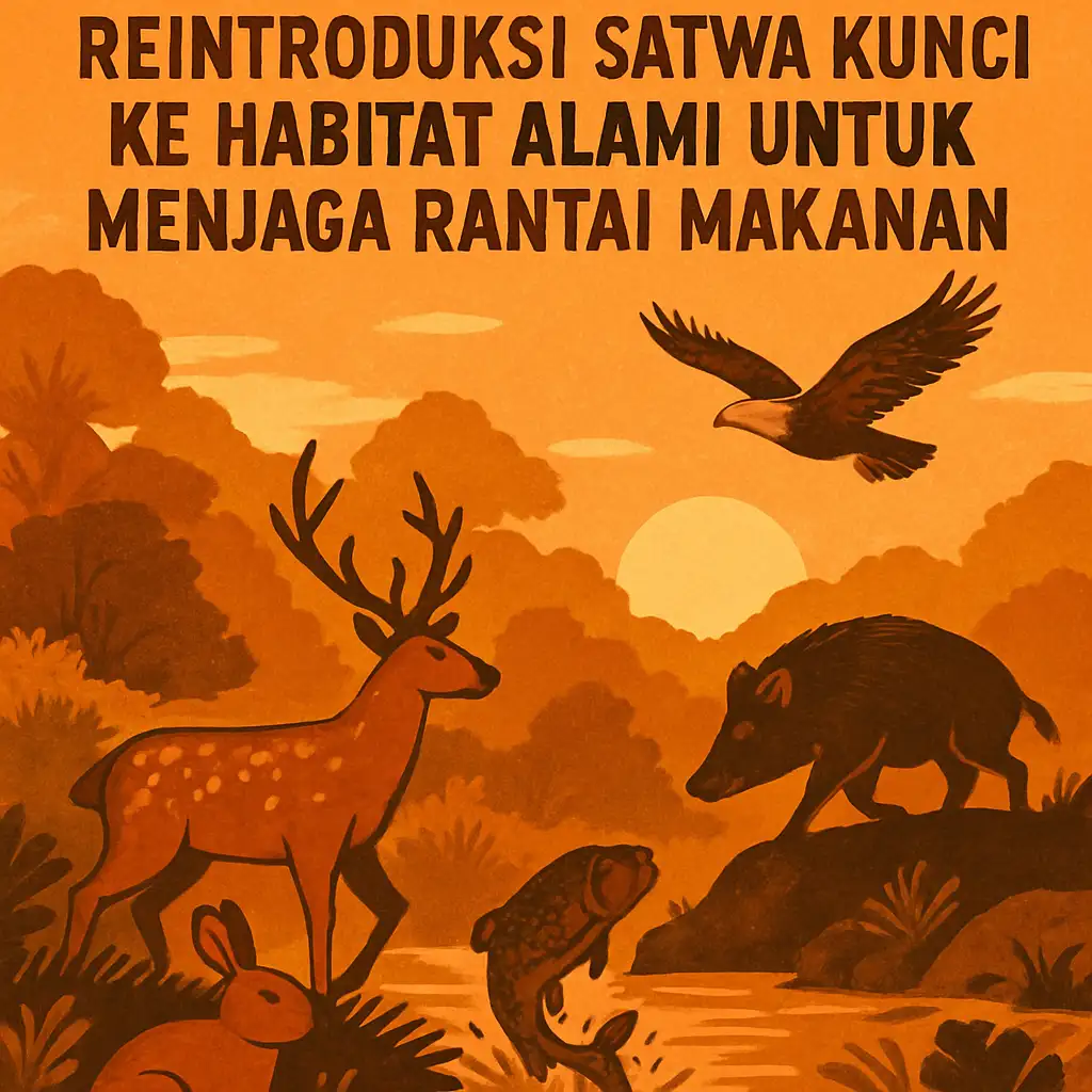 Reintroduksi Satwa Kunci ke Habitat Alami untuk Menjaga Rantai Makanan